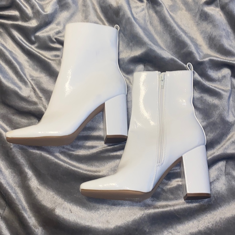 Fashion Nova Booties White